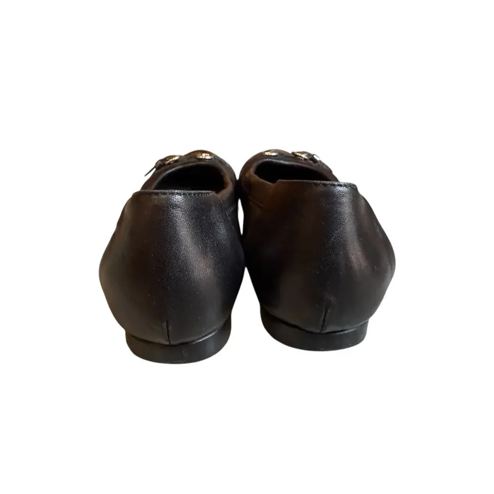 AGL Attilio Giusti Leombruni Monika Cap Toe Ballet Flats Black 38.5